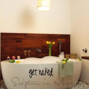 Get Naked Vinyl Bathroom Decal