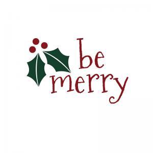 Be Merry With Holly Art Element - Christmas,..