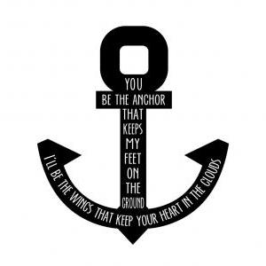 You Be The Anchor Vinyl Decal