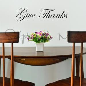 Give Thanks Decal