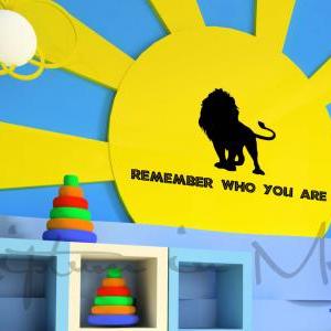 Lion King Remember Who You Are Vinyl Decal