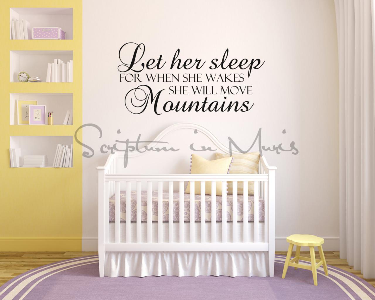 Let Her Sleep, For When She Wakes She Will Move Mountains Decal