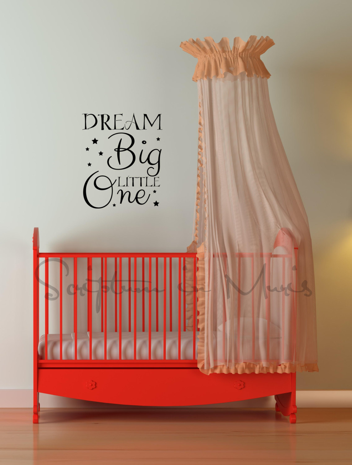 Dream Big Little One Nursery Or Bedroom Vinyl Decal