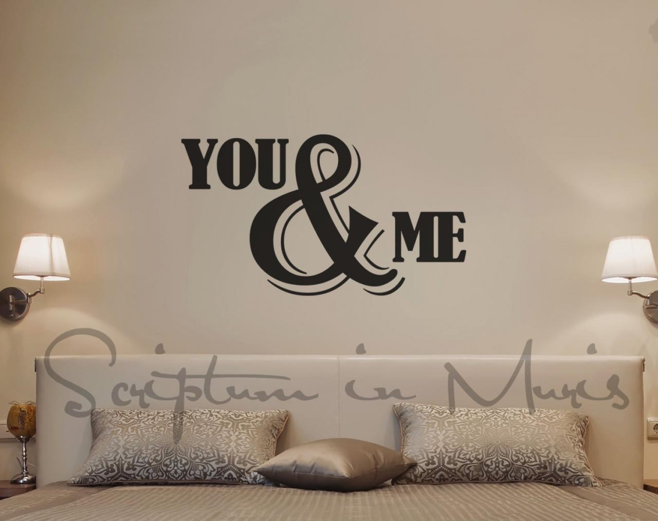 You And Me Bedroom Decal