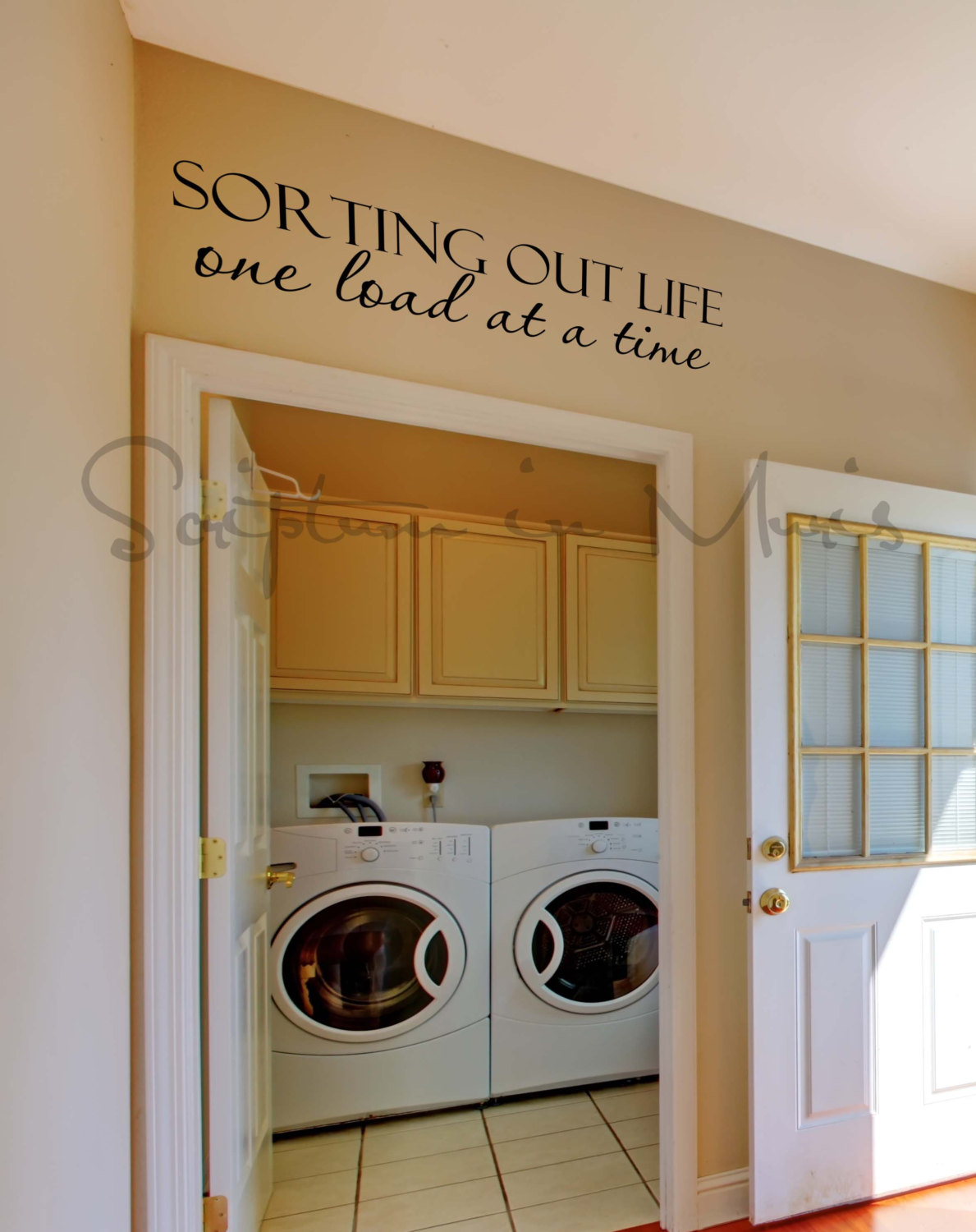 Laundry Room Sorting Out Life One Load At A Time Vinyl Decal